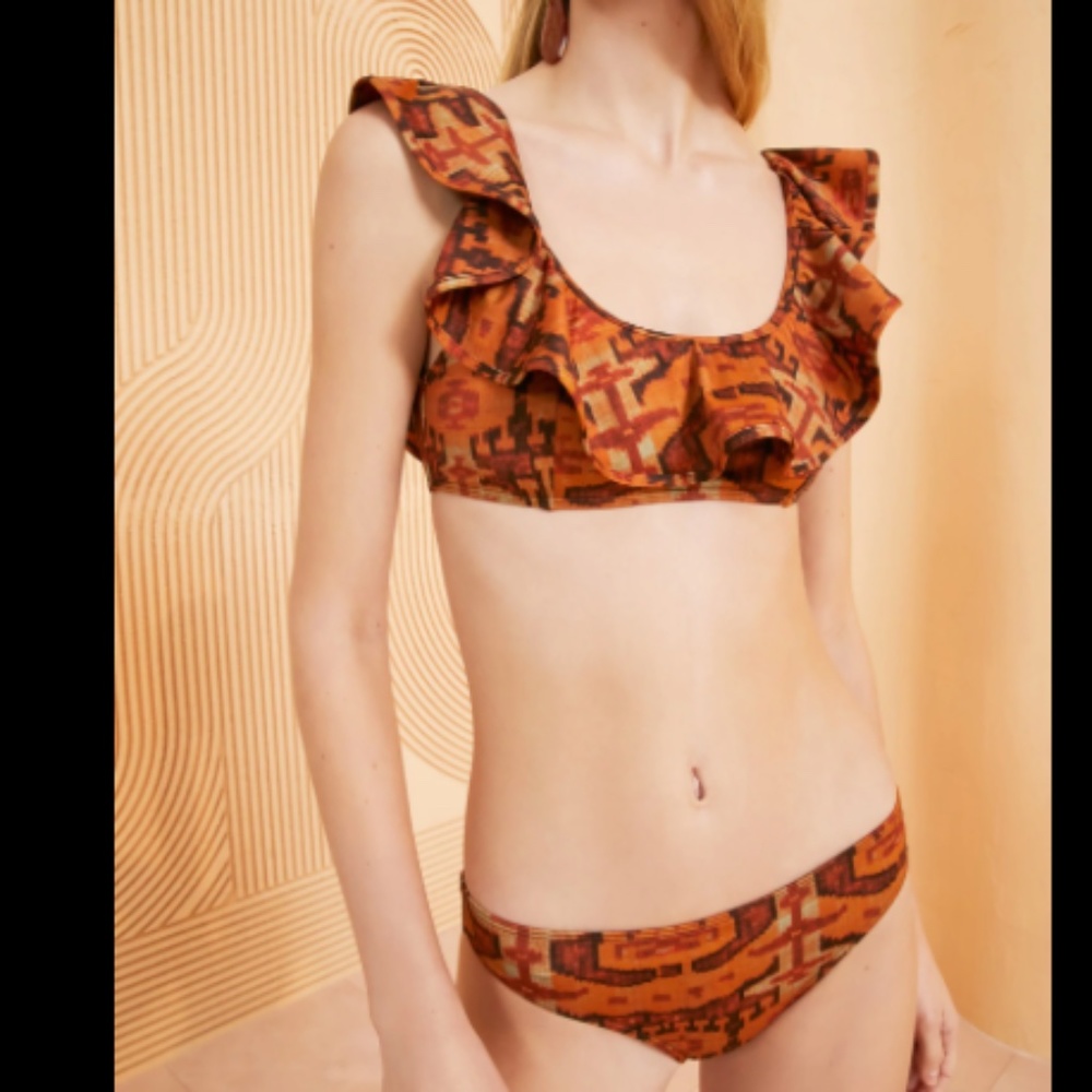 NWT ULLA JOHNSON BIKINI SIZE MEDIUM TOP AND BOTTOM